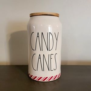 Rae Dunn Candy Cane Canister